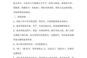 篮球力量专项训练计划北京